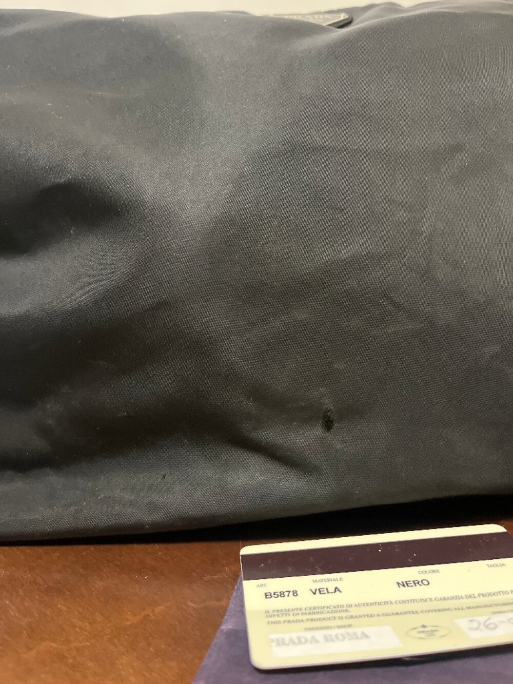 Y2K Black Prada Nylon shoulder bag purse - Picture 7 of 14